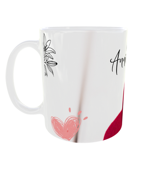 Hearts Entwined Anniversary Mug