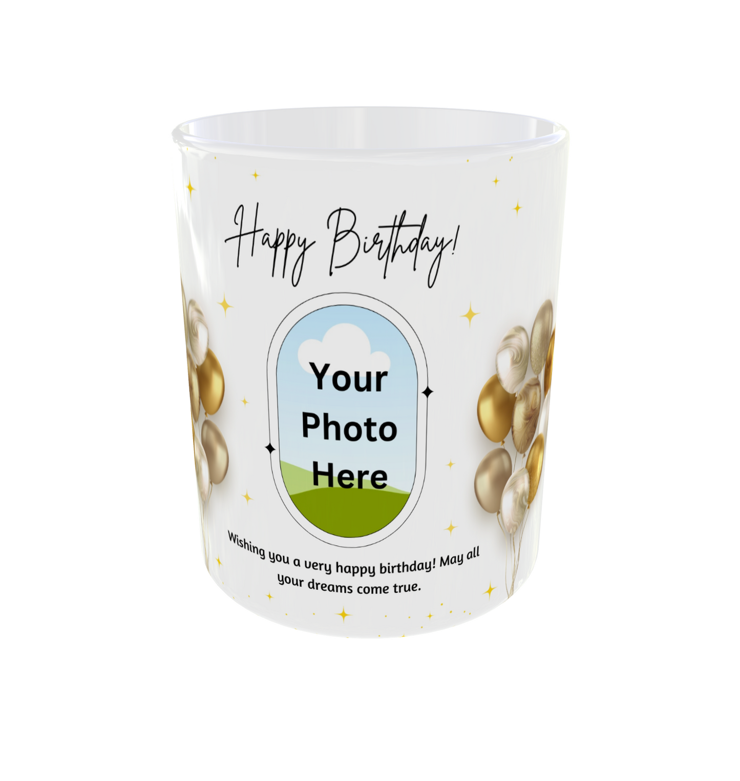 Customizable Happy Birthday Mug with Quote