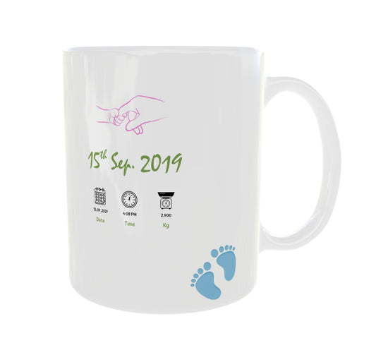 Newborn Baby Clean Design 11oz Sublimation Ceramic Mug