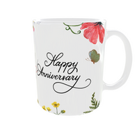 Butterfly Kisses Anniversary Mug
