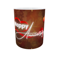 Golden Frame of Love Anniversary Mug
