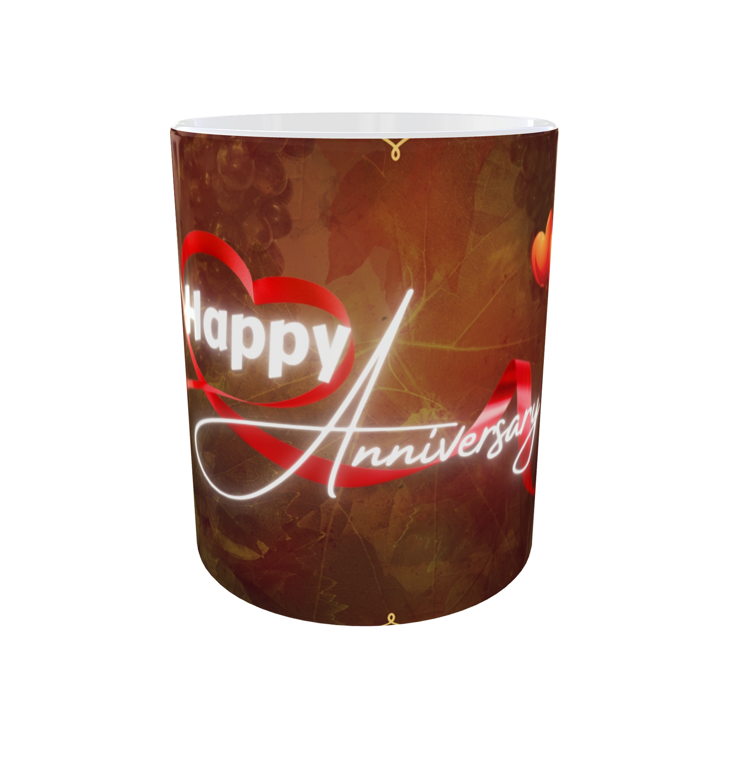 Golden Frame of Love Anniversary Mug