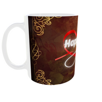 Golden Frame of Love Anniversary Mug