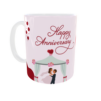Hearts Abound Anniversary Mug
