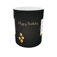 Elegant Happy Birthday Photo Mug