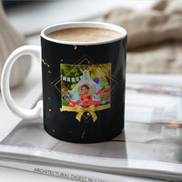 Elegant Happy Birthday Photo Mug