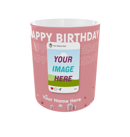 Instagram-Themed Birthday Mug