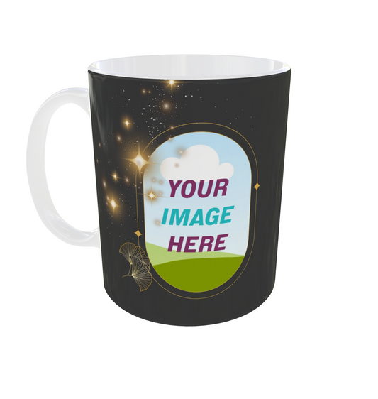 Personalized Black & Grey Mug with Signature Style