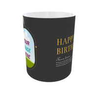 Personalized Black & Grey Mug with Signature Style