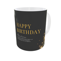 Personalized Black & Grey Mug with Signature Style