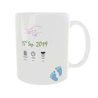 Newborn Baby Clean Design 11oz Sublimation Ceramic Mug