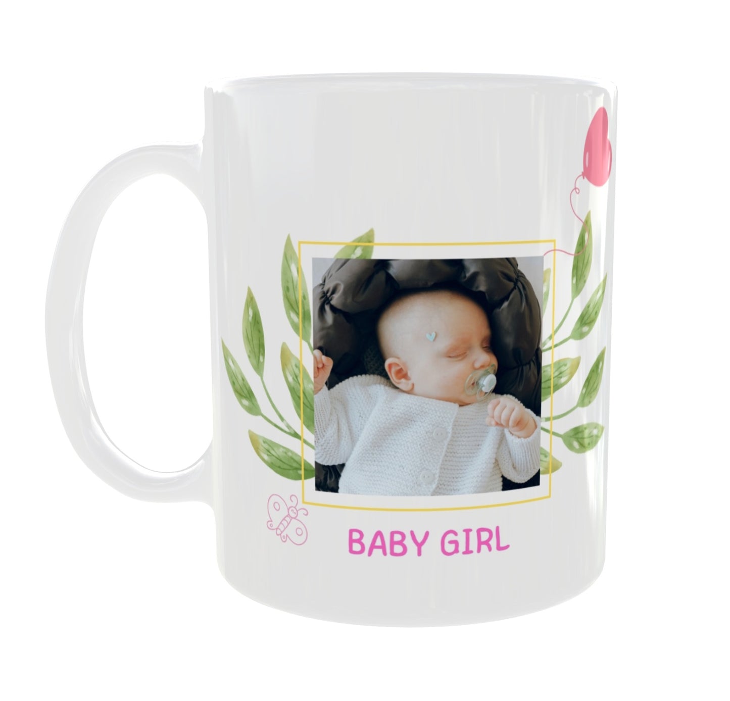 Newborn Baby Clean Design 11oz Sublimation Ceramic Mug