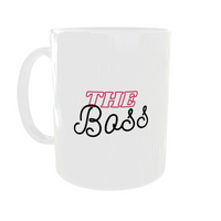 Boss & Real Boss Mug Set for Couples (11 oz White Ceramic Mugs)