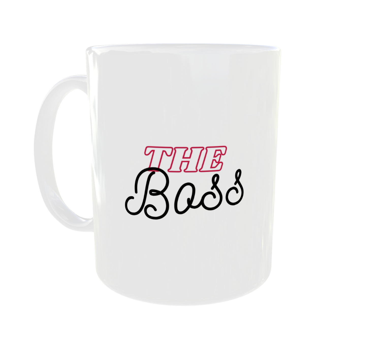 Boss & Real Boss Mug Set for Couples (11 oz White Ceramic Mugs)