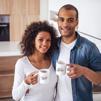 Boss & Real Boss Mug Set for Couples (11 oz White Ceramic Mugs)