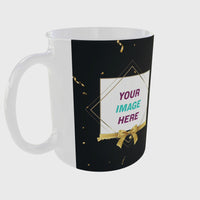 Elegant Happy Birthday Photo Mug